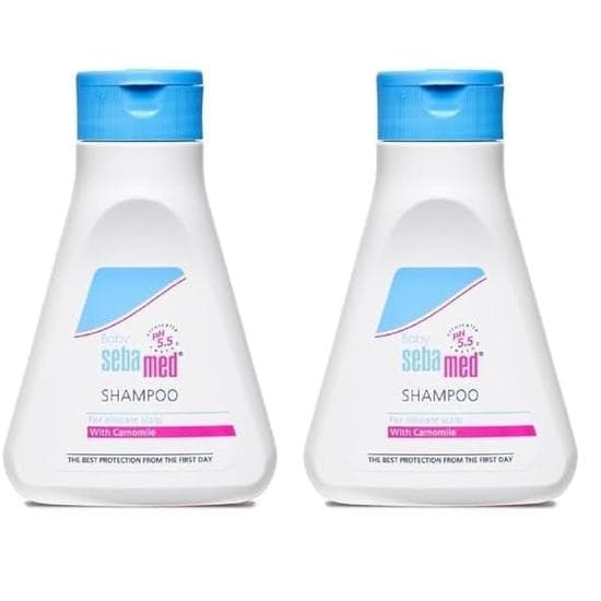 Sebamed Baby Shampoo 150 ml|pH 5.5| Ideell for nyfødtes delikate hodebunn| Uten tårer | (Pakke med 2)