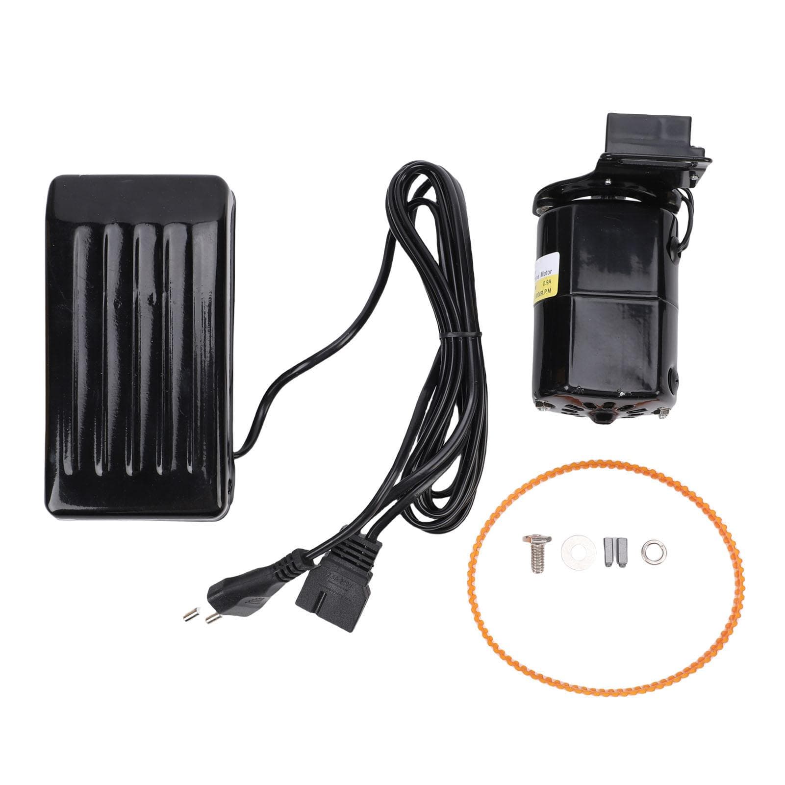 180W Symaskinmotor Fotpedalkit Lav Støy Hjemmesymaskin Motor Fotkontrollpedal Erstatning
