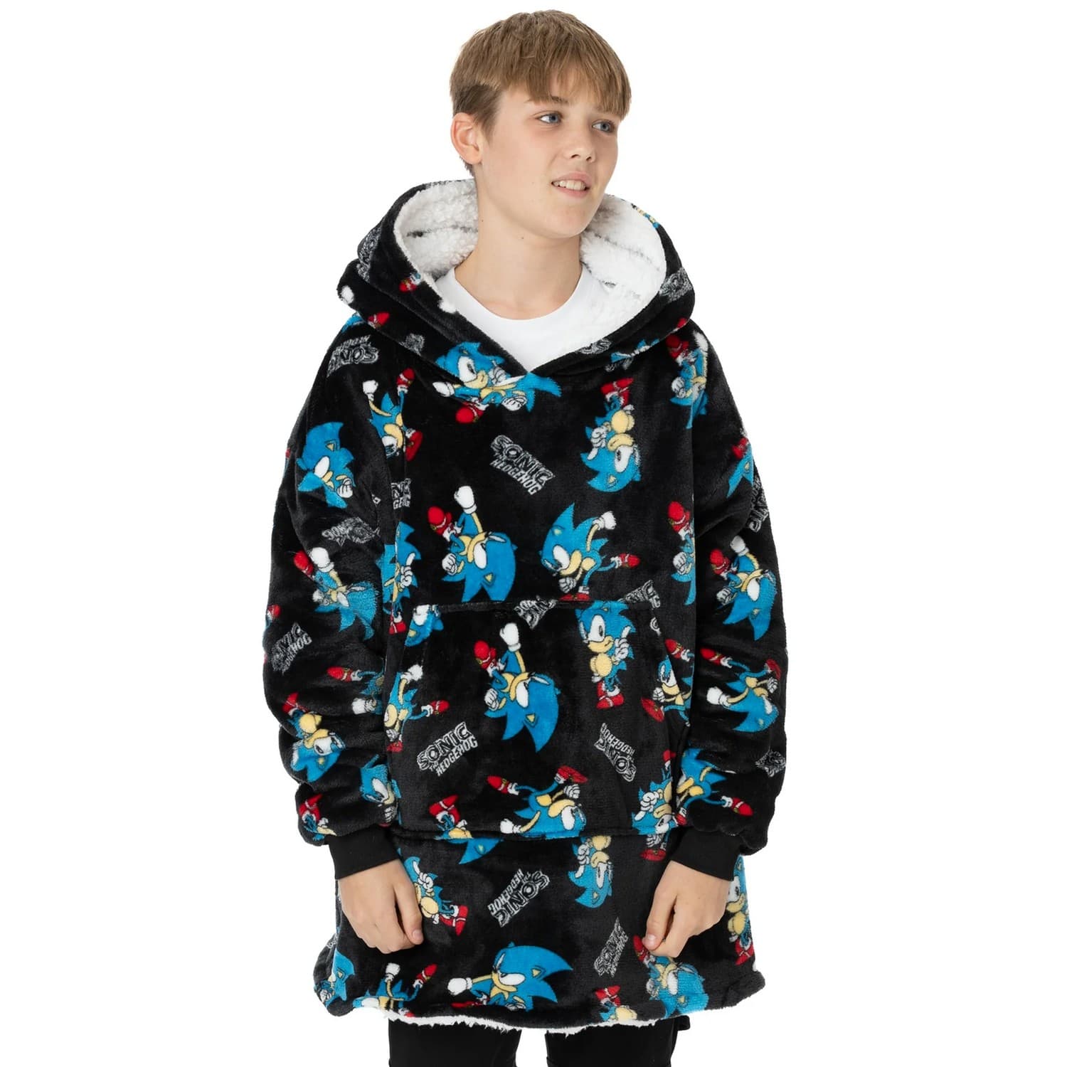 Sonic The Hedgehog Childrens/Kids Oversized Hoodie Blanket