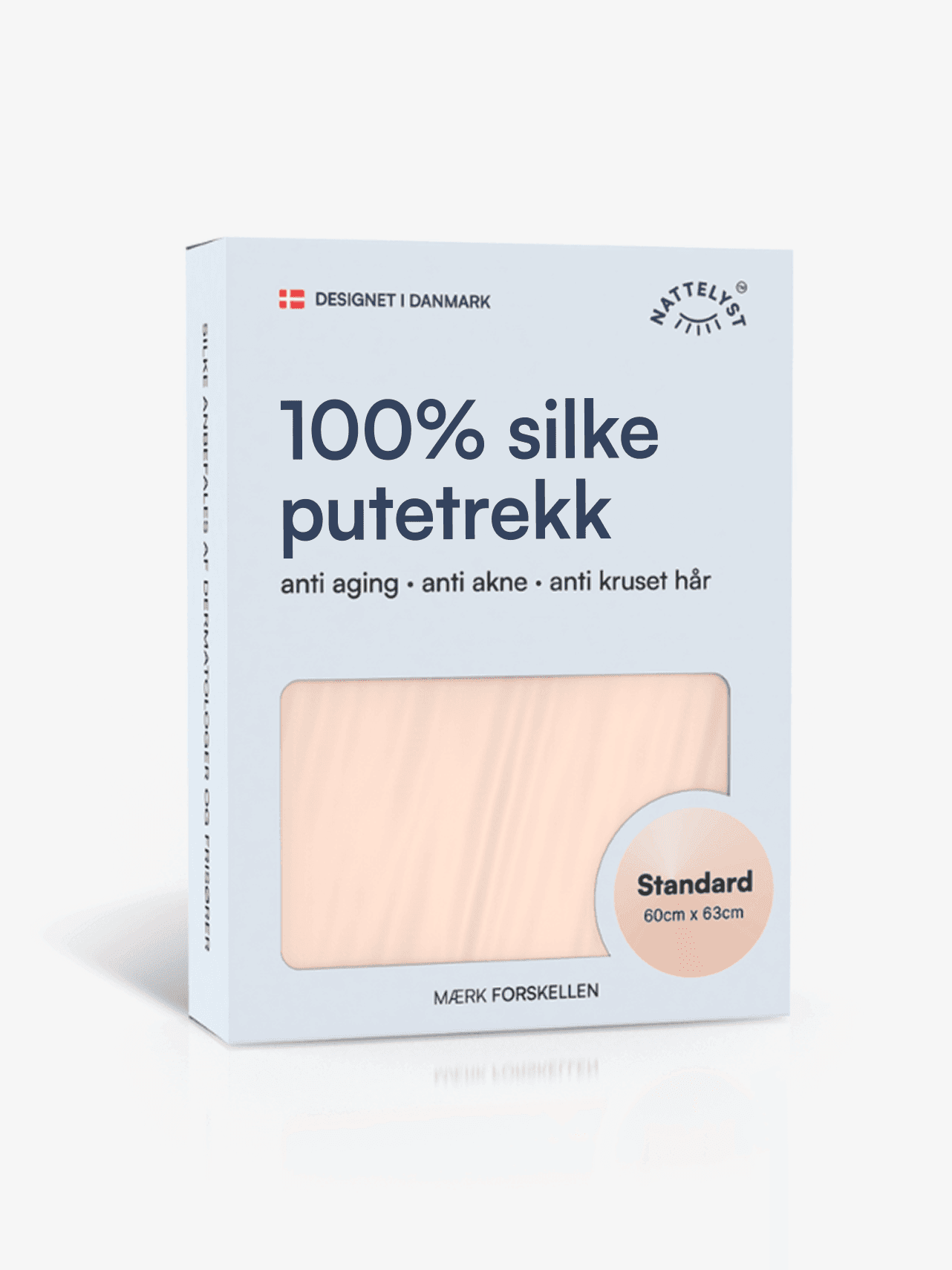 100% Morbærsilke Putetrekk (OEKO-TEX) Beige