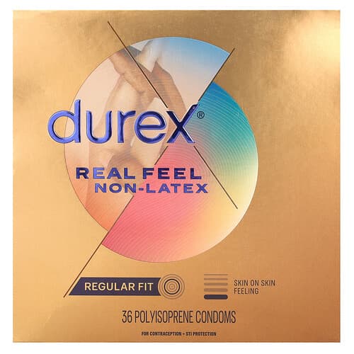 Durex, Real Feel Non-Latex, Normal Passform, 36 Polyisopren Kondomer