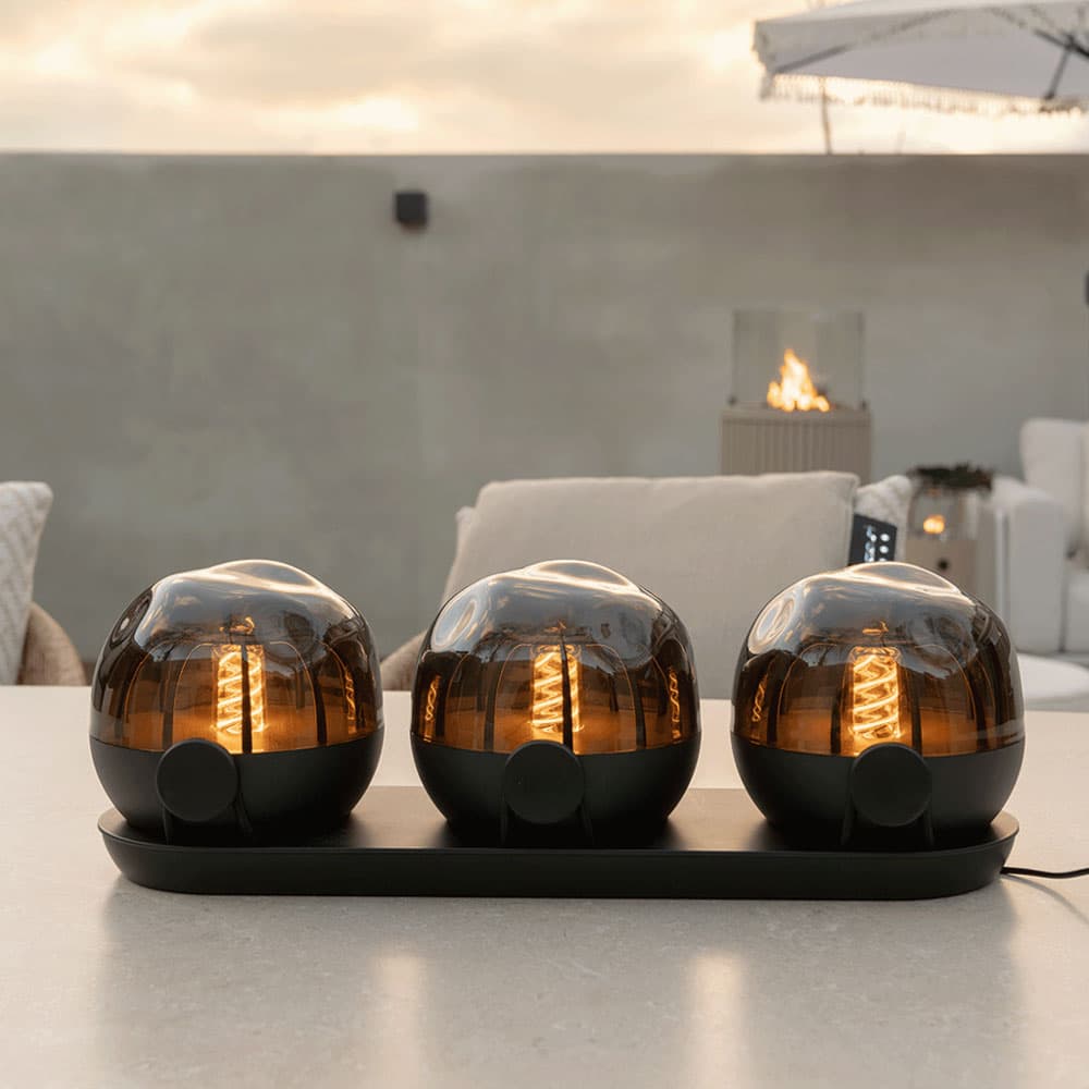 Cosisfera Black oppladbart LED-stemningslys  3 pack
