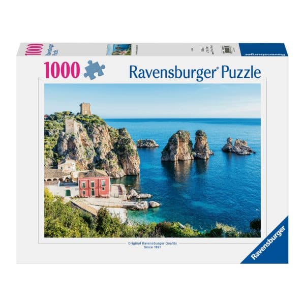 Ravensburger Puslespill - 1000 brikker - Faraglioni di Scopello, Sicilia