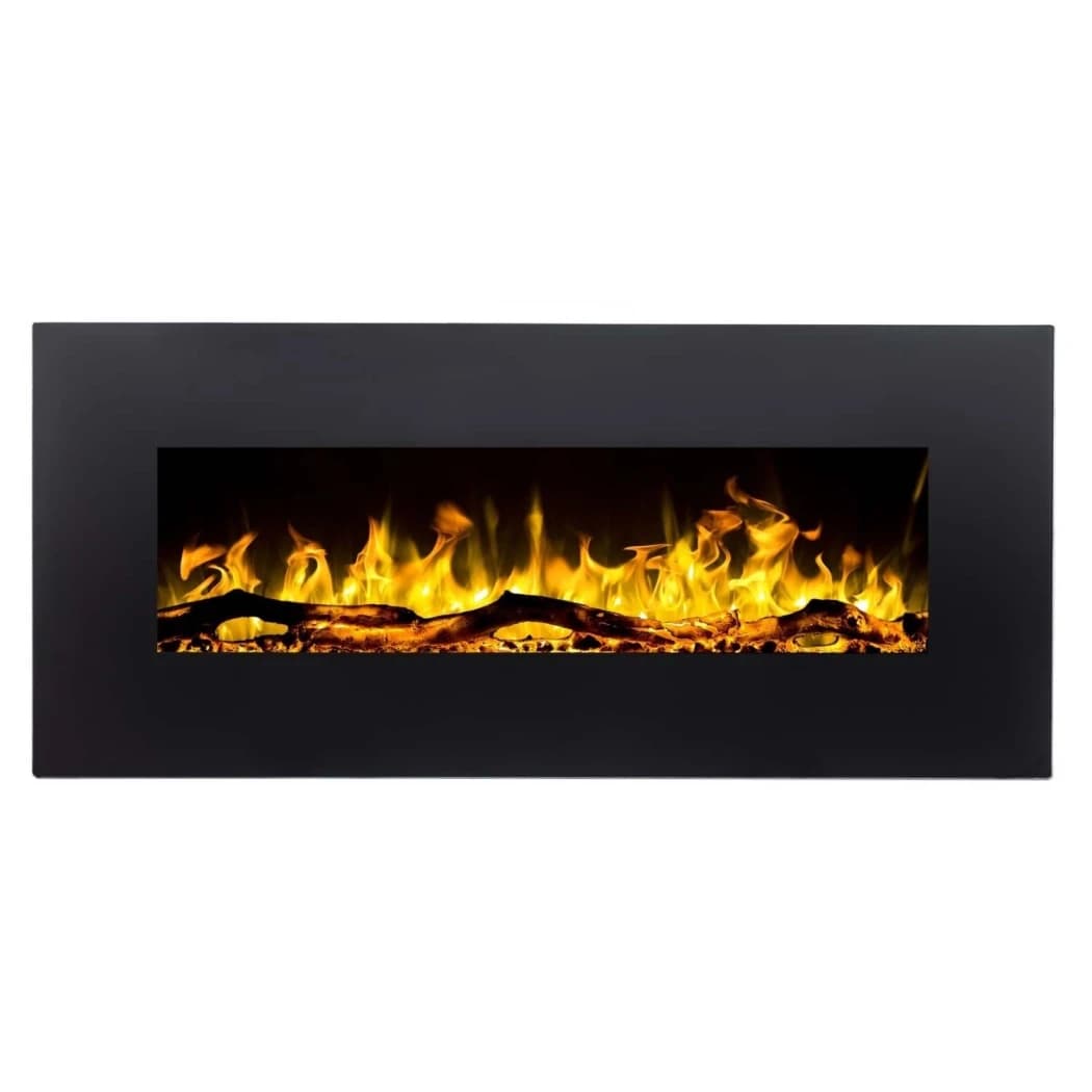 Aflamo Albion 110 cm Svart Elektrisk Peis – Veggmontert LED, 0,75–1,5 kW Varme