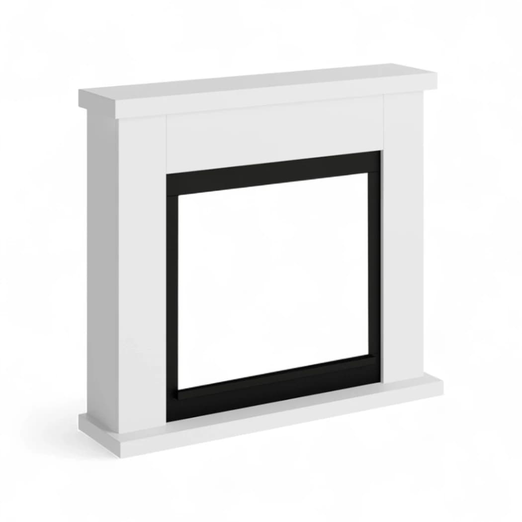 TAGU Frode Hvit - Frittstående peisramme uten peisinnsats