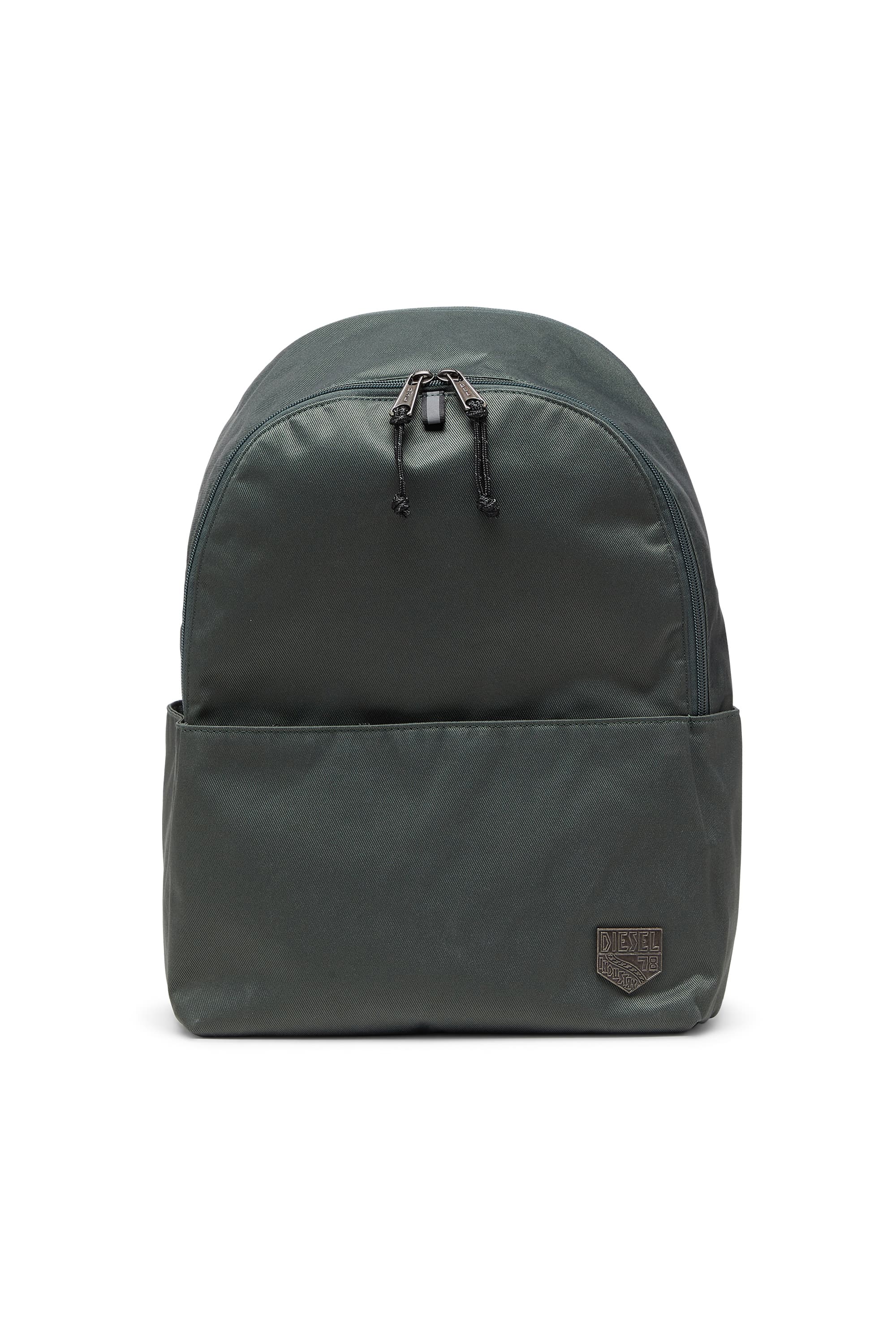 Diesel - D-Pack - Backpack in nylon with emblem logo - Backpacks - Unisex - Green