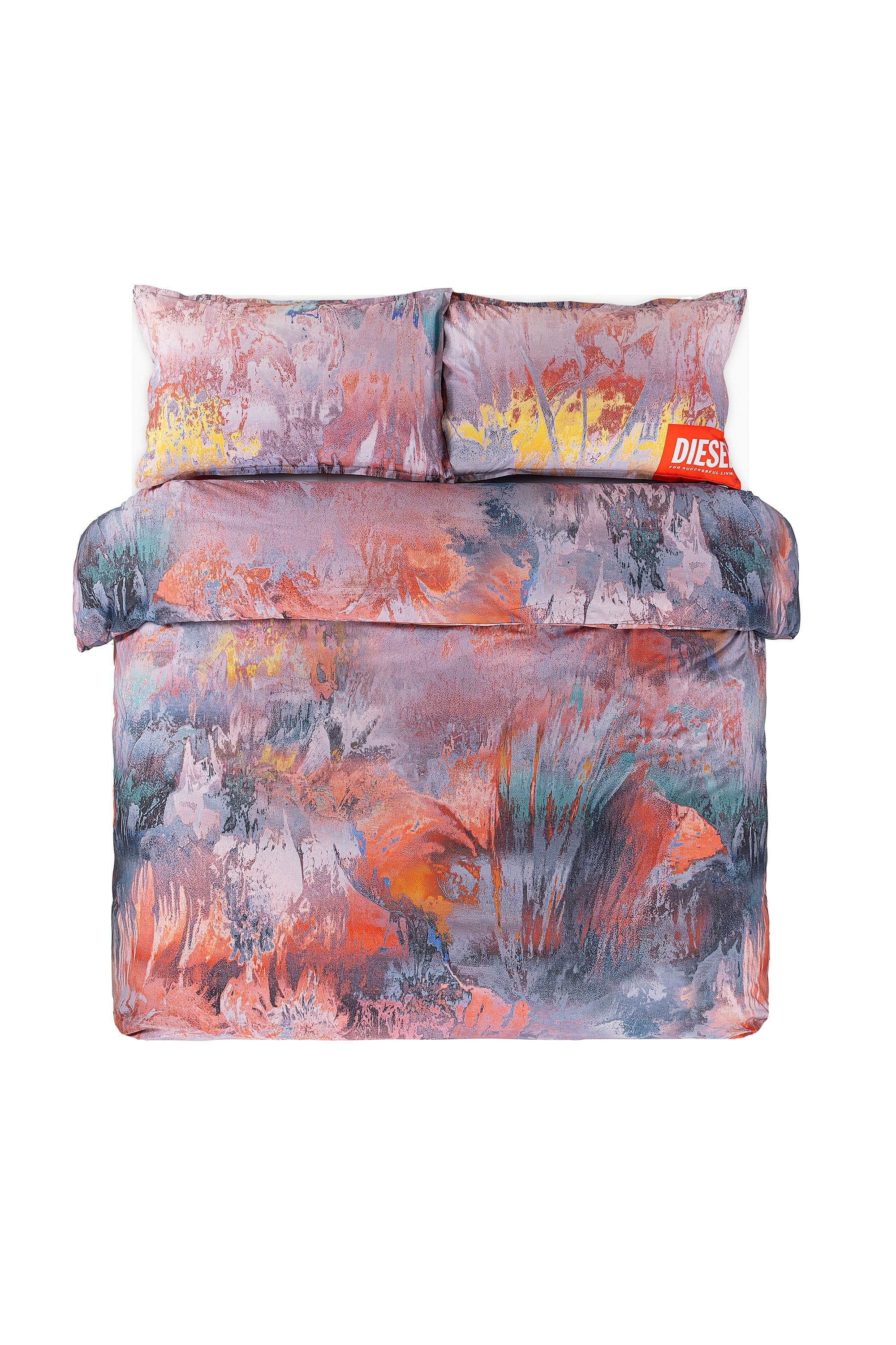 Diesel - Percale duvet cover set for queen size bed - Duvet Cover Set - Unisex - Multicolor