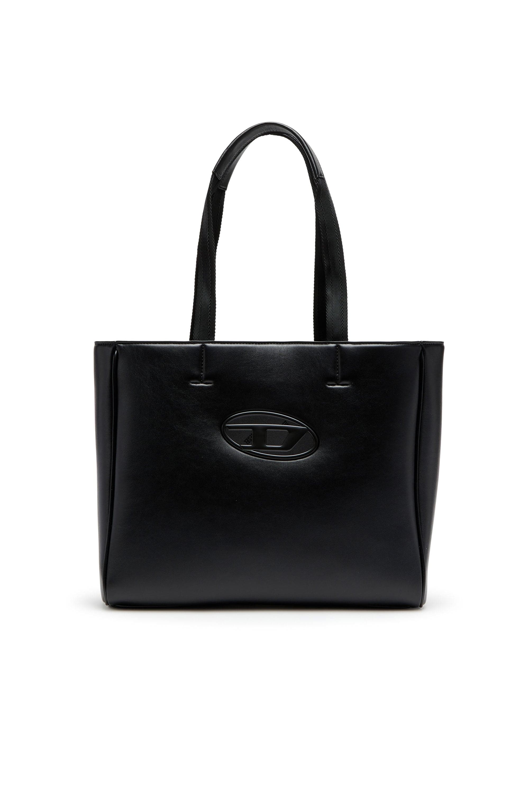 Diesel - Holi-D-Square shopper in bonded neoprene - Shopping Bags - Unisex - Black