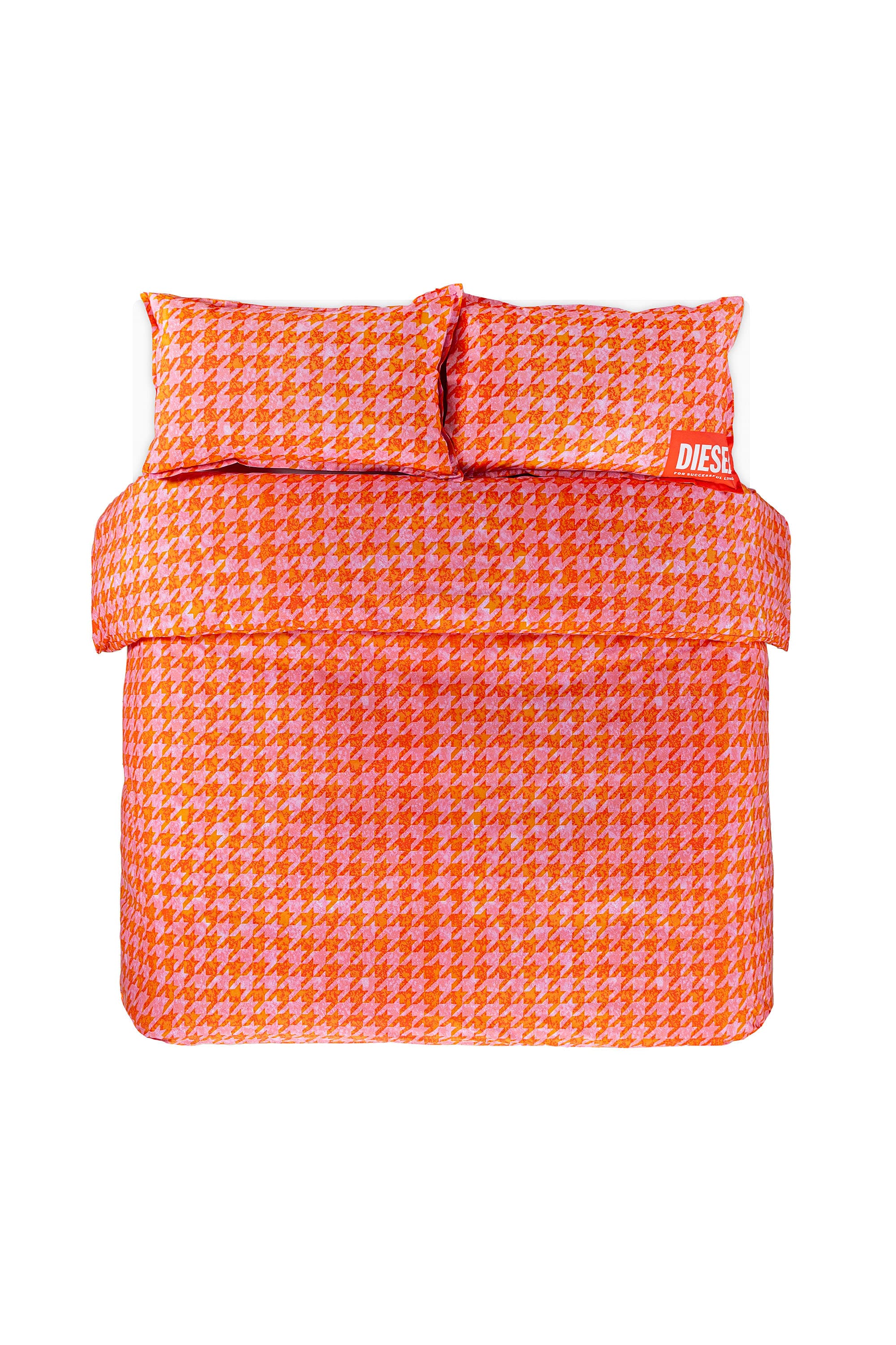 Diesel - Percale duvet cover set for queen size bed - Duvet Cover Set - Unisex - Orange