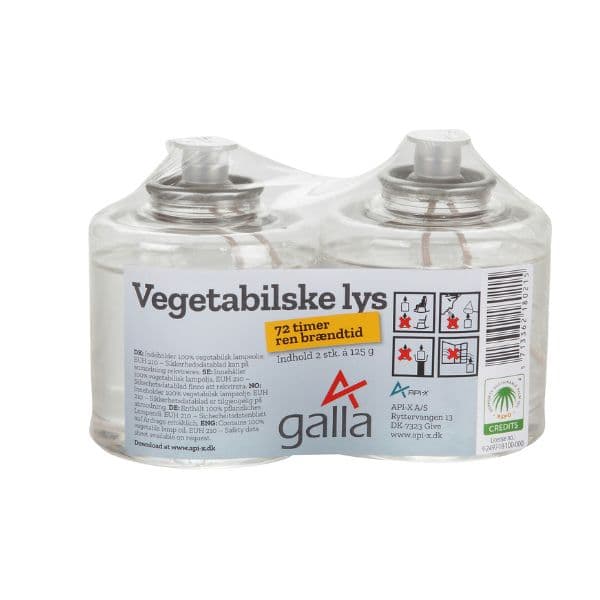 2-pakning Oljelamper 36 Timer, Galla Vegetabilsk