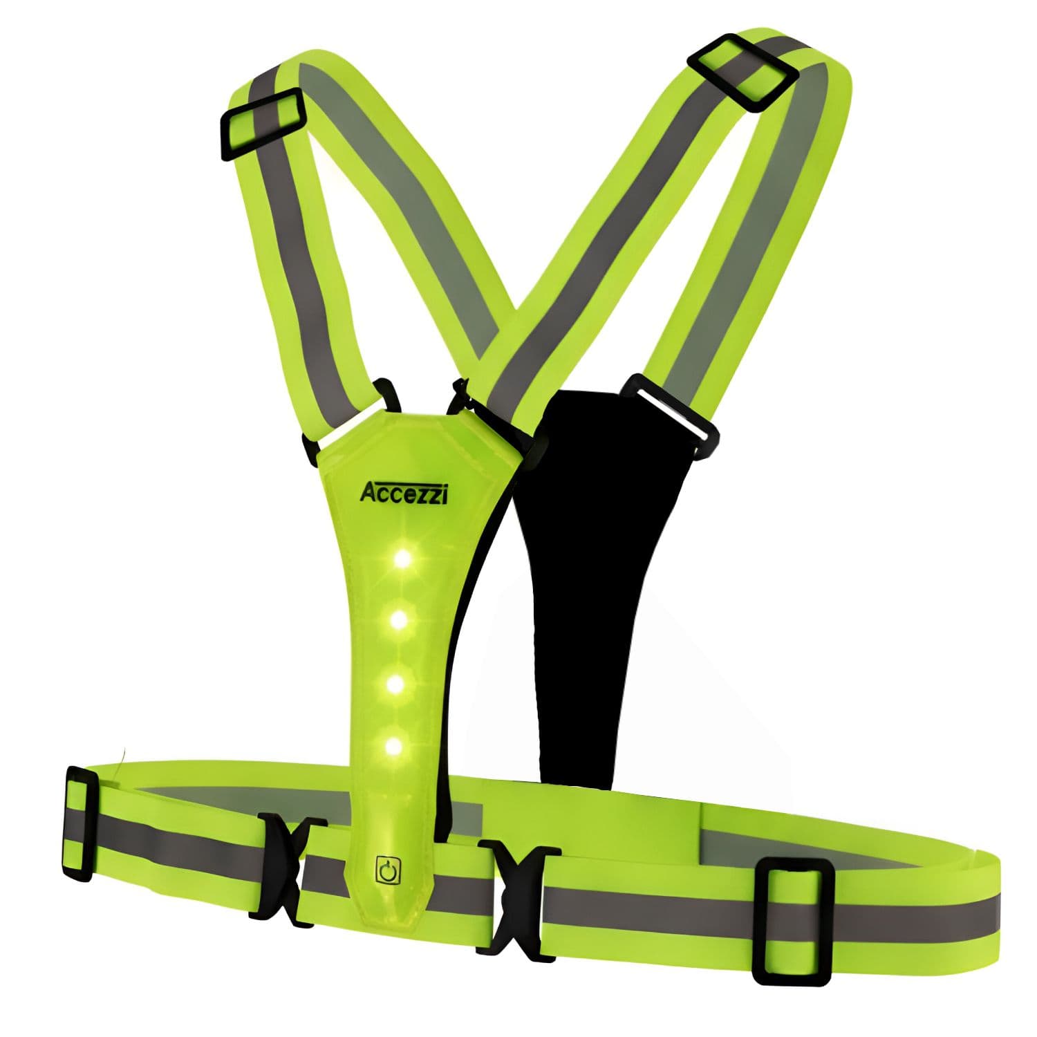 Accezzi LED Refleksvest, Green