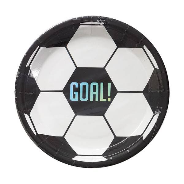 Fotball Papptallerken 23cm 8pk