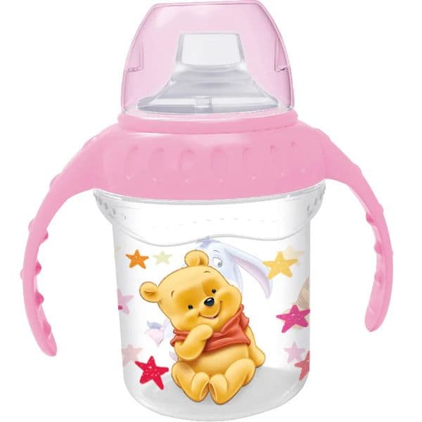Disney Ole Brumm tutekopp, rosa 250ml