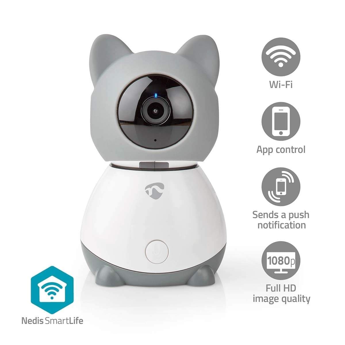 SmartLife Innendørs kamera | Wi-Fi | Full HD 1080p | Panorering og vipping | Cloud Storage (valgfritt) / microSD (ikke inkludert