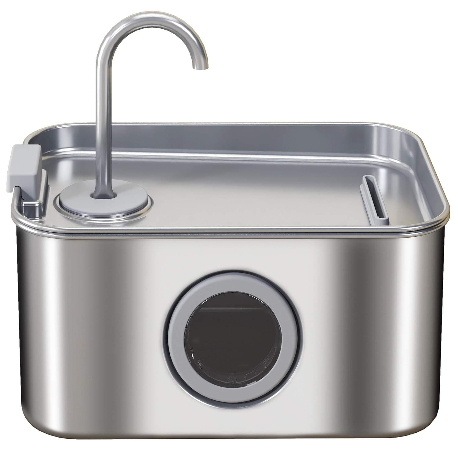 Kattefontene 3,2L drikkefontene for katter med stillegående pumpeaktivert kullfilter