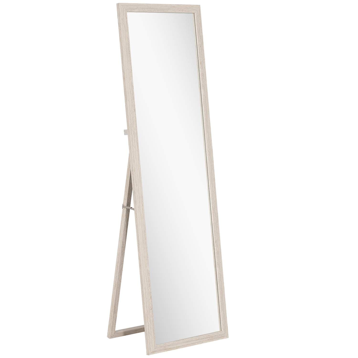 Helfigursspeil, 160x50 cm, hvit ramme, allsidig design