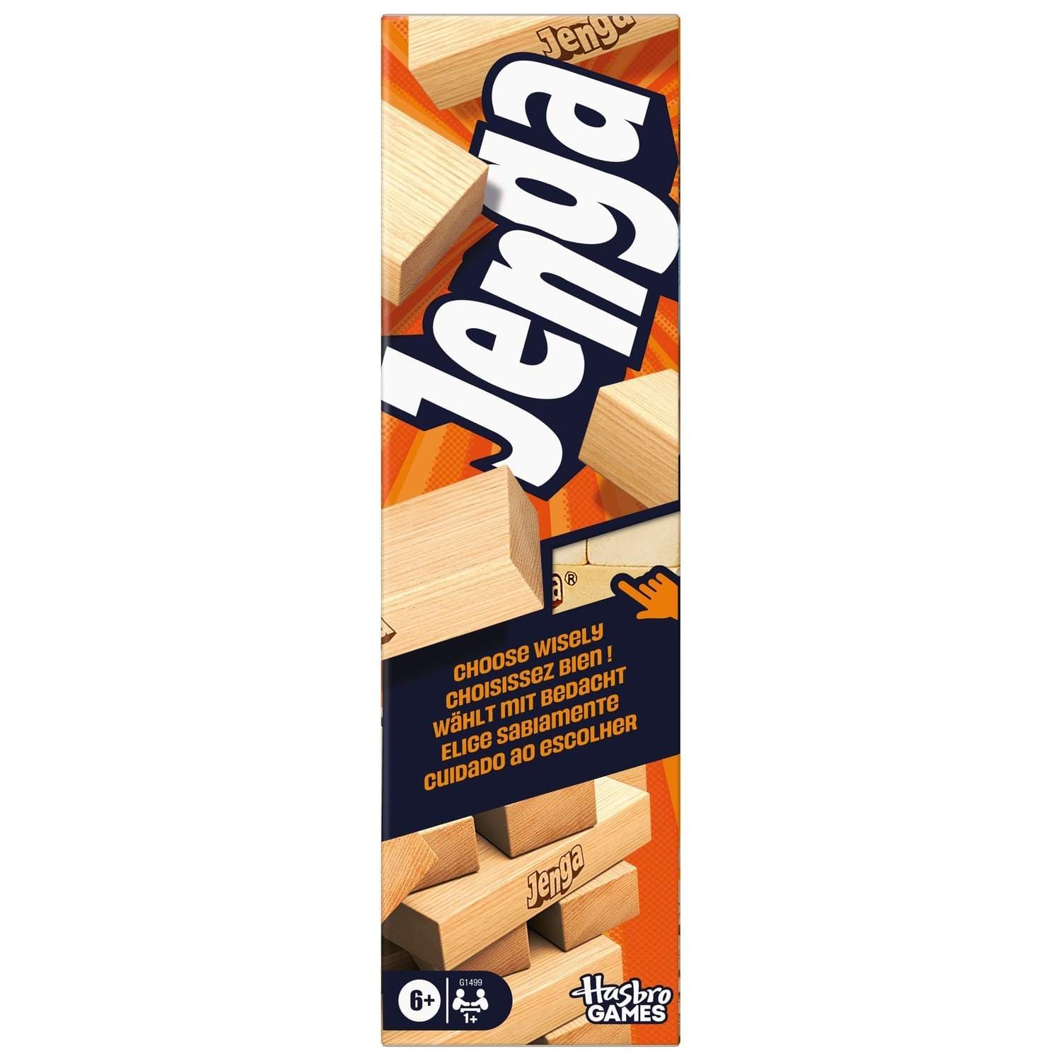 JENGA stablespill med 54 treklosser for familiemoro