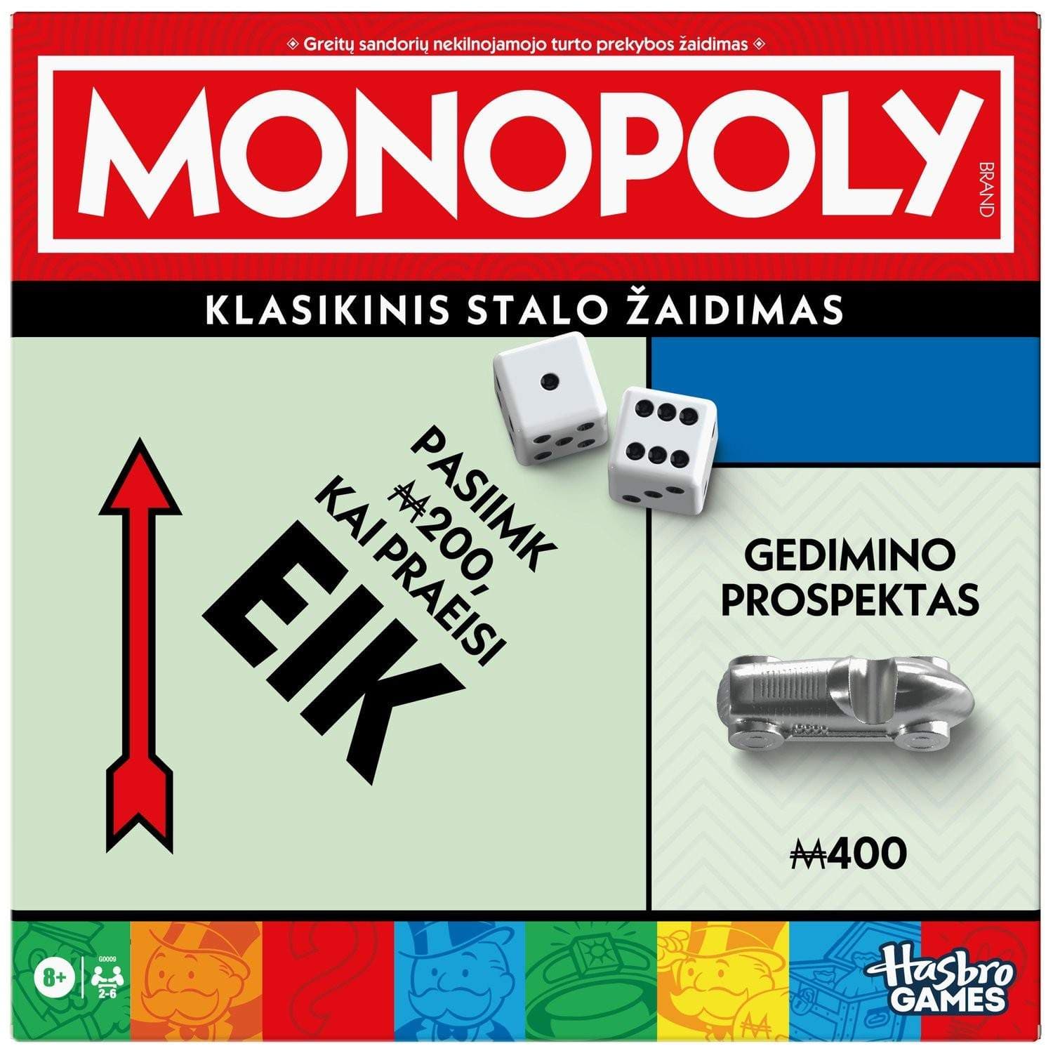 MONOPOLY Board Game Classic Edition på litauisk språk