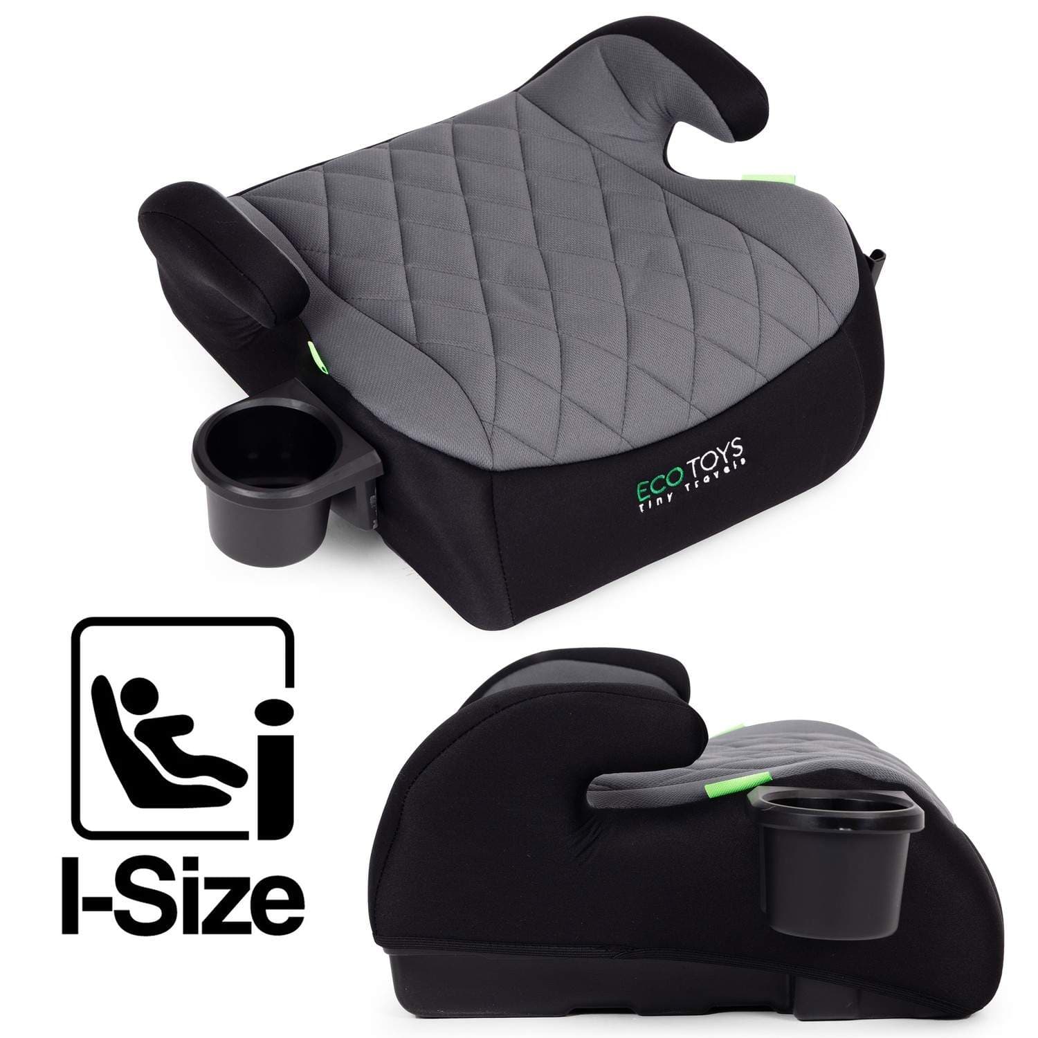 Bilsete med koppholder – 125–150 cm, i-Size-sertifisert