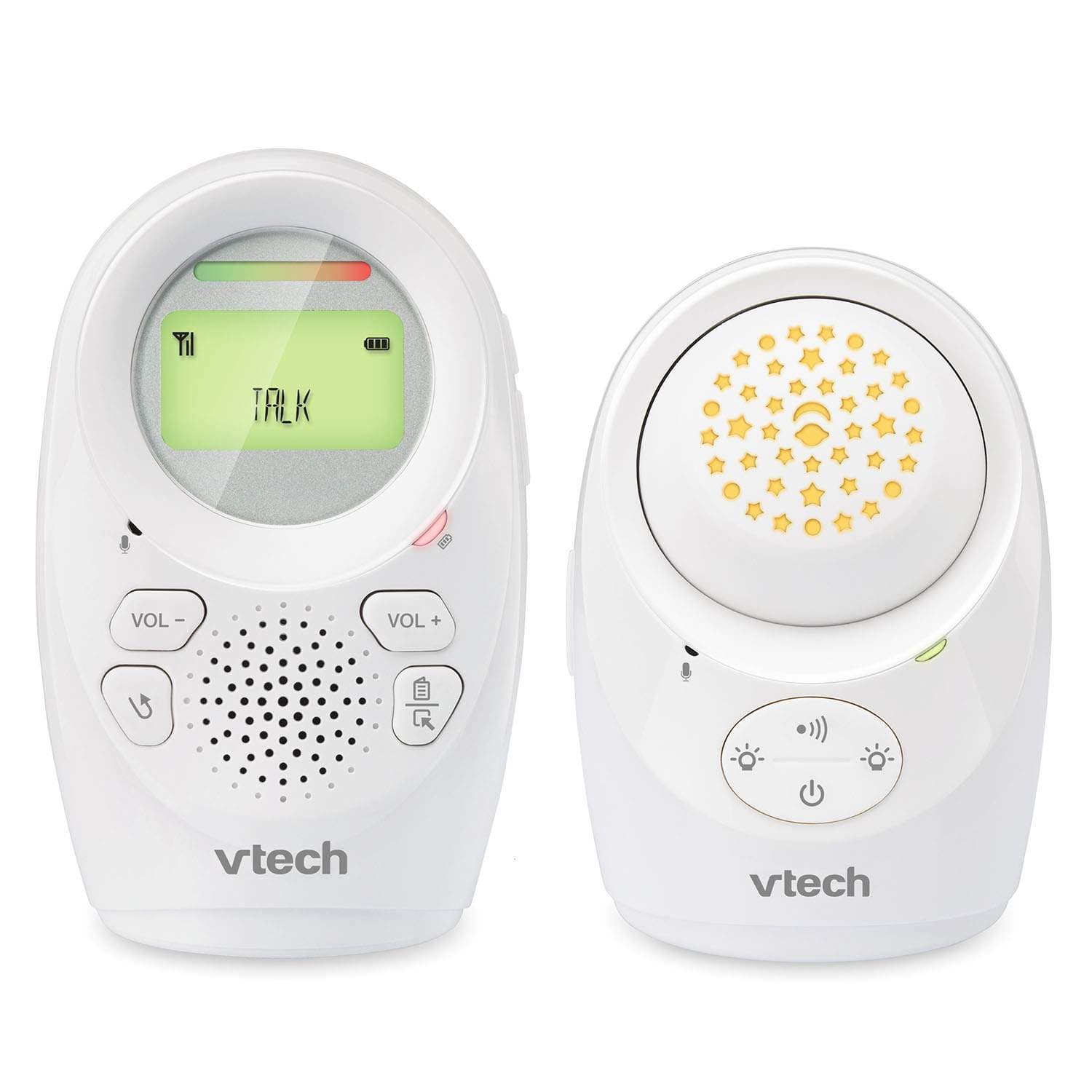 Lydbabymonitor med nattlys og tilbakemelding, 460 m rekkevidde