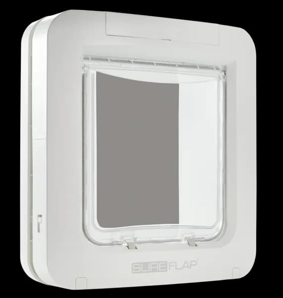 Sureflap Pet door XL for microchip WHITE, for katt eller liten hund