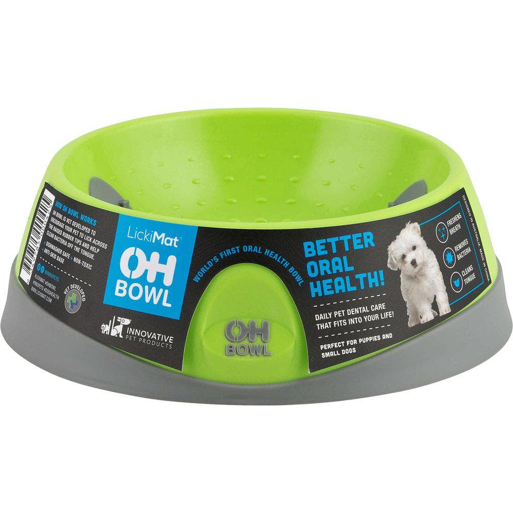 Lickimat OH Bowl Oral Hygiene Hundeskål Munnhygiene - S-Ø16x5cm - Gr?nn