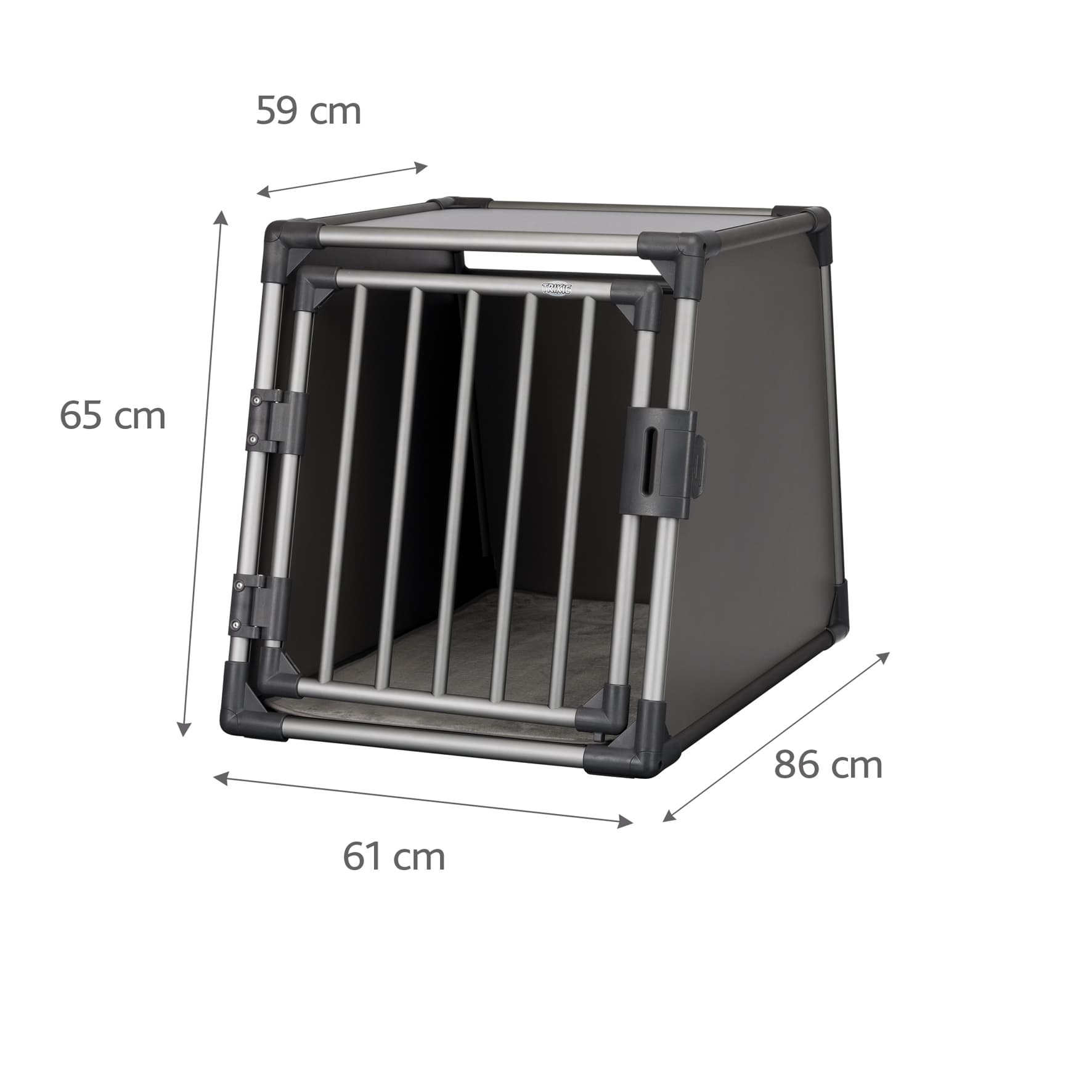 Trixie Bilbur aluminium grafitt - 61x65x85 cm