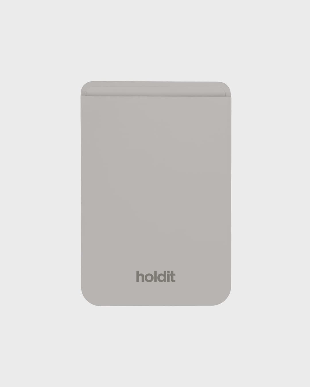 Wool Gray Card Holder Silicone Magsafe Compatible