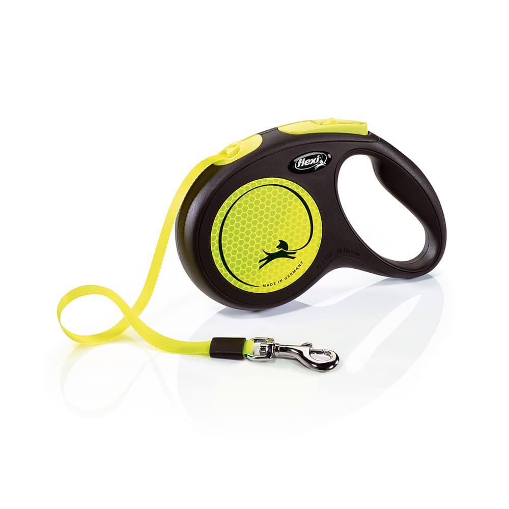 flexi New Neon hundebånd 5 m - M: opptil 25 kg